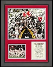 HOFSM.COM Hall of Fame Sports Memorabilia Framed Ohio State Buckeyes 2024 National Championship College Football Playoff 11"x14" Three Photo Collage
