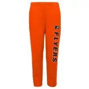 Outerstuff Philadelphia Flyers NHL Youth (8-20) Post Game Fleece Pant, Orange