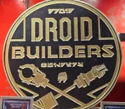 Disney Star Wars Galaxy's Edge Droid Builders Metal 2D Art Sign NEW