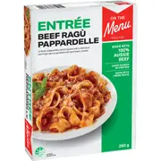 On The Menu Beef Ragu Pappardelle Frozen Meal 260g