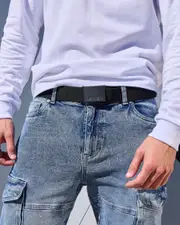 [Dexter] Dexter Men's Stretch Web Belt in Black One Size Black
