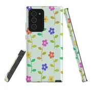 For Samsung Galaxy Note 20 Ultra Case, Armor Back Cover, Colourful Flowerss