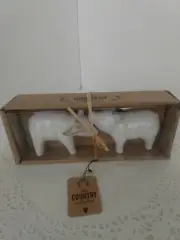pig salt and pepper shakers country collection