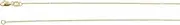 [JewelryWeb] 14k Yellow Gold 1mm Sparkle Cut Cable Chain Jewelry for Women - Length Options: 41 46 61