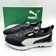 Puma Rider FV Future Vintage Men's Sneakers Size 11 Retro 387672-04 Black Gray