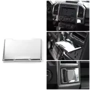 Chrome Central Power Socket Cover Trim Supply Plug Sticker For Ford F150 2015 up (for: Ford)