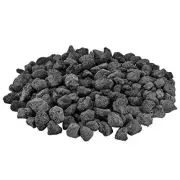 10 Pounds Lava Rocks Natural Stone Granules for Gas Fire Pit 0.8"-1.2" Black