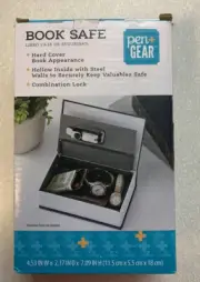 Safe Hidden Book Lock Box Combination Gun Box Fire Proof