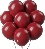 AFTERLOON® Biodegradable Balloons 24 pcs Brick Red 12 Inch, Matte Color Thickened Extra Strong Latex Helium Float, Multicolor Colorful Bulk Color ballon baloon Globos Para Decoration De Fiestas Kids