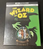 The Wizard of Oz 4k blu ray movie limited 85th anniversary slip case steelbook