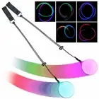 LED Multi-Coloured Glow POI Thrown Ball Light up For Belly Dance Hand Prop B~st