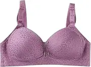 [Generic] High Support Bras for Women Adjustable Strap Full Coverage Up Bras Comfortable No Underwire Wireless Bras Women Sports Bra Pack