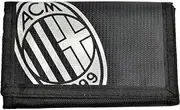 AC Milan Official Football Tri-Fold Wallet (UK Size: One Size) (Black/White)