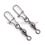 100 Fishing Barrel Swivel with Nice Snap Fishing Tackle Connector Size 6#-1/0#