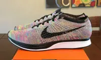 在飛比找Yahoo奇摩拍賣-7-11運費0元優惠優惠-NIKE FLYKNIT RACER MULTICOLOR 