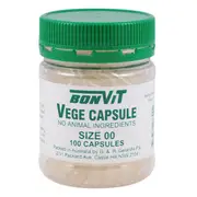 Bonvit Empty Capsules Size '00' Vege 100 Capsules