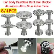 8/4PCS Car Body Paintless Dent Hail Buckle Aluminum Alloy Glue Puller Tabs