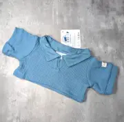 Build a Bear NEW Cozy Collection Blue Waffles Top