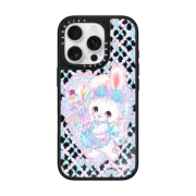 iPhone 16 Pro Mirror Case MagSafe Compatible Fancy Bunny