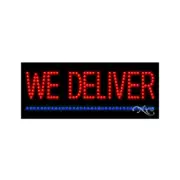 NEW “WE DELIVER" UNDERLINE 27x11 SOLID & ANIMATED LED SIGN wCUSTOM OPTIONS 20534