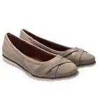Eurosoft Shoes Women 7 38 Beige Rafi Faux Suede Slip On Flats Vegan Sofft NEW