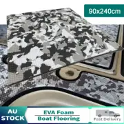 EVA Foam Boat Flooring Decking Sheet Marine Carpet Camo + Black Dots 90x240cm