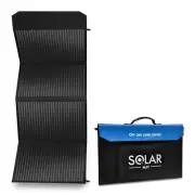 300W 12V Folding Solar Mat Black Silicon Blanket Solar Panel Kit Camping Charger