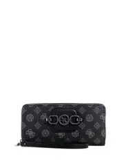 GUESS Women's Coal Black Hensely Logo Large Wallet