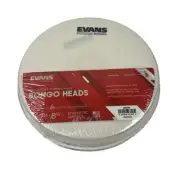 Evans Synthetic Bongo Heads. Tri-Center Combo 2-Pack 7-14” And 8-5/8” Heads.