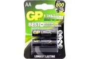 2pc GP 1.5V Lithium 1200mAh Single Use Battery for Smoke Alarms Detectors