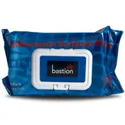80 Sheets Bastion Pacific Antibacterial Surface Alcohol Cleaning Wipes 40gsm