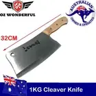 Kitchen Knife Bone Cleaver Knives Wooden Handle Blade HEAVY DUTY 1Kg