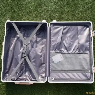 PC鋁框手拉旅行箱萬向輪行李箱女20寸拉桿箱鋁合金大容量箱包