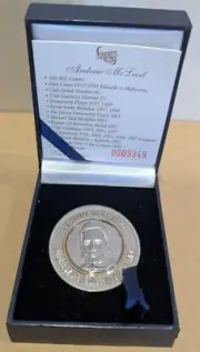 Andrew McLeod 300th AFL Game Commemorative Coin Adelaide Crows Limited Edition