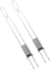 1set BBQ Skewers Portable Grill Forks for Easy Roasting for Outdoor Barbecue Meat and Vegetable Skewering Convenient Camping Accessories 2pcs