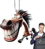 Car Ornament - Humorous 2D Car Ornament,Cartoon Prank Flat Pendant for Men Women Vehicle Decor Birthday Christmas Party Bag
