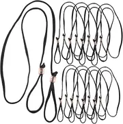 10pcs Yoga Mat Straps Tension Band Stretching Straps for Yoga Exercise Band Fitness Mat Sling Keyring Resistance Random Color