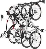 FLEXIMOUNTS Bike Storage Rack, Heavy-Duty 4-Bike Wall Mount Hanger for Home & Garage, Holds Up to 90KG