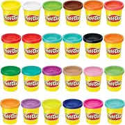 Play-doh - 24 Bulk Pack of Colours - 24 x 85g Tubs - Assorted Colours of Non-Toxic PlayDoh Dough - Modeling Compound - Toys for Kids - Girls and Boys - Ages 2+ (Amazon Exclusive)
