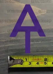 Appalachian Trail Sticker Decal Symbol 2.5" Tall Purple Hiking Hike DIE CUT