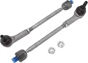 XTevu Tie Rod Assembly, Inner Outer Steering Linkage Set, Front Suspension Rod Kit, Compatible with 2007‑2011, Left Right 7L0422803 7L0422804