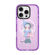 iPhone 16 Pro Impact Case MagSafe Compatible blue kitty