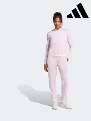 adidas Pink Light Essentials 3-Stripes Tracksuit (AP8241) | $127
