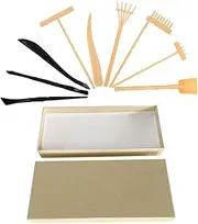 ERINGOGO 1 Set Sand Rake Tool Sand Table Decoration Garden Tiny Rake Sandbox Rake Mini Garden Kit Mini Zen Garden Kit Japanese Decor Sandbox Garden Rake Mini Rake Tabletop Rakes Plastic