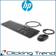 Keyboard and Mouse wired HP Slim 9SR36AA Full Sized Keyboard USB Connection