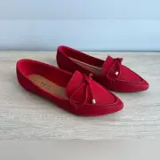 Journee Collection Women's Muriel Bow Detail Pointed Toe Flats Size 9