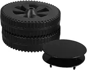 BESPORTBLE Upgrade Your Grill 2pcs 7 Inch Heavy Duty Grill Wheels Casters for Outdoor Carts Swivel Wheels for Bbq Equipment