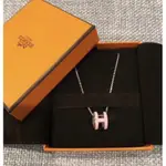 HERMÈS 愛馬仕 POP H 項鍊 櫻花粉 玫瑰金 現貨