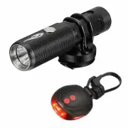 Avantek BF-H08 Bicycle Flashlight with Tail Light Rechargeable Headlamp Set