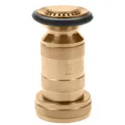 Fire Hose Nozzle, 2-1/2" NPSH, Adjustable Industrial Fog Nozzle, 150 GPM, Sat...